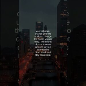 Start Small & Stay Consistent