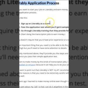 Literably Reviews: $10-20/Hour? (Transcription Test & Demo)