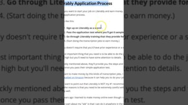 Literably Reviews: $10-20/Hour? (Transcription Test & Demo)