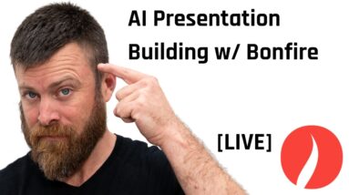 Creating a presentation with AI + Bonfire